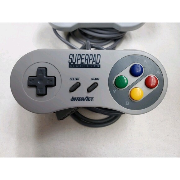 Lot of 2 Super Nintendo SNES Controller Interact Superpad Hyperkin Controllers - Picture 2 of 3